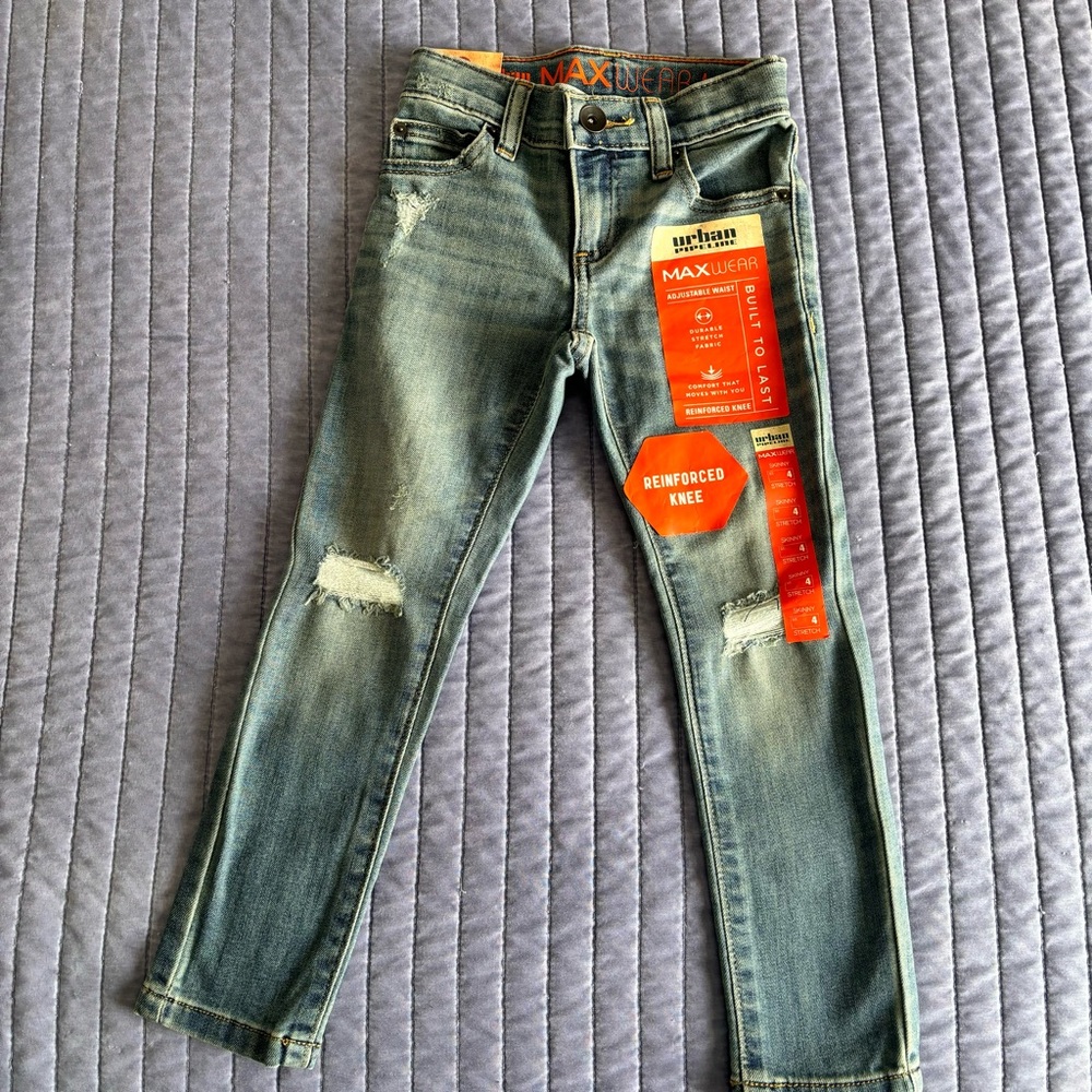 Urban Pipeline MaxWear Adjustable Jeans - Light Blue